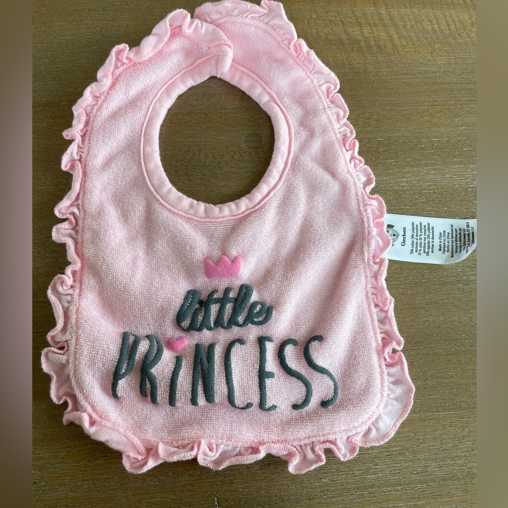 🎀  5 for $30 Little Princess Gerber’s Bib